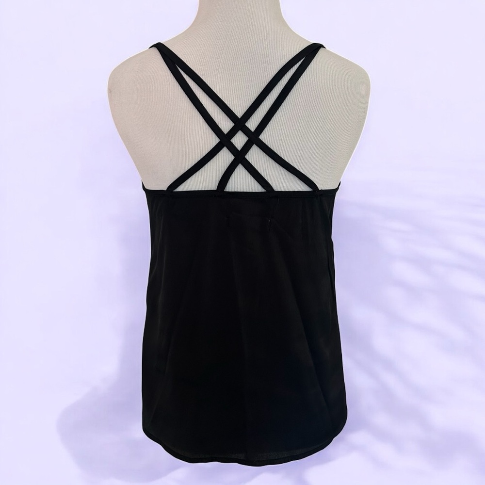 Hollister Black Criss Cross Back Camisole Top